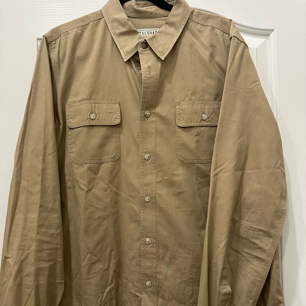 Tecovas Light Brown Button-Up Shirt